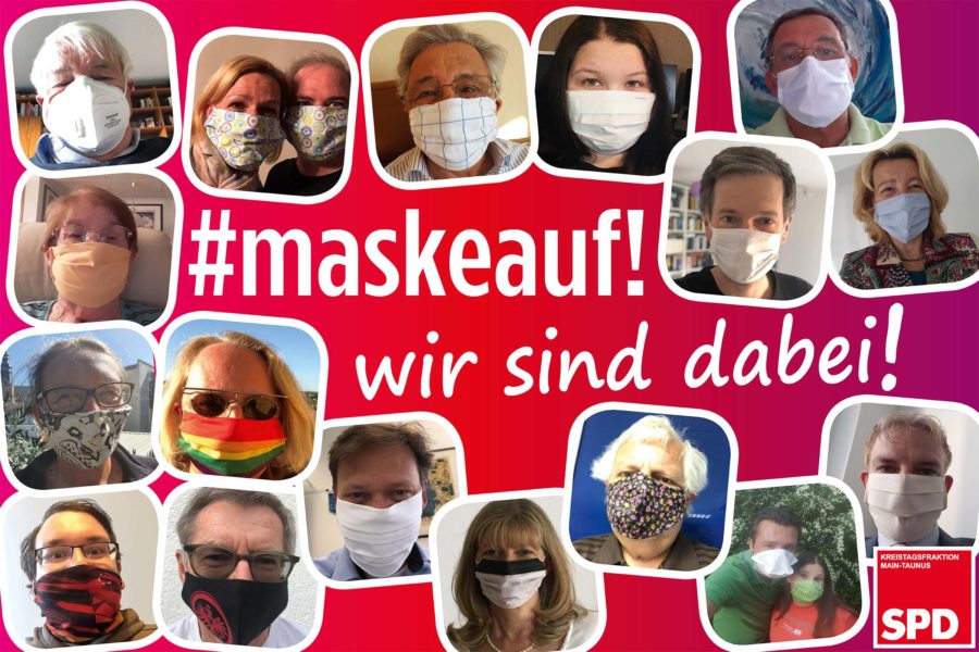 #maskeauf! und #wefightcorona!