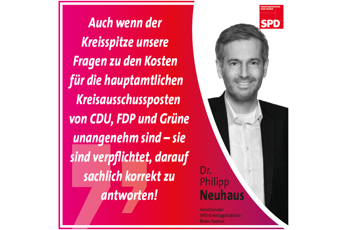 Dr. Philipp Neuhaus zur Nichtbeantwortung der KA-Anfrage