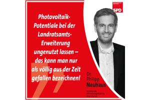 Dr. Philipp Neuhaus zur geplanten Dachflächennutzung des LRA