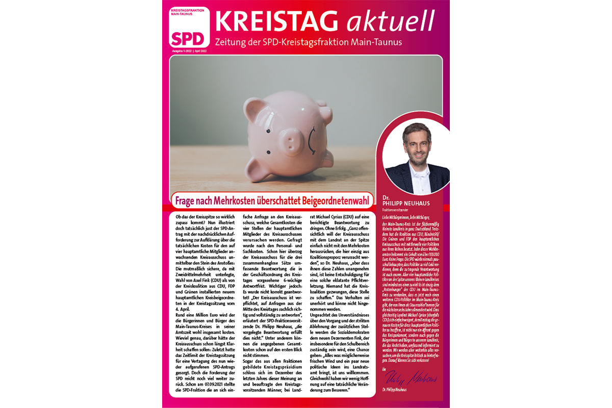 Kreistag aktuell, Ausgabe 1-2022