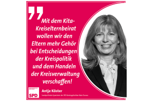 SPD-Kreistagsfraktion fordert Kita-Kreiselternbeirat im MTK