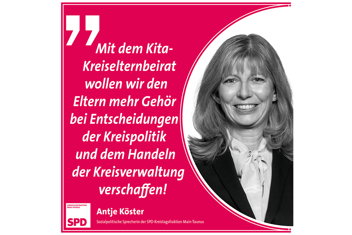 SPD-Kreistagsfraktion fordert Kita-Kreiselternbeirat im MTK